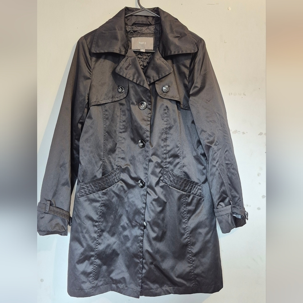 Apt. 9 Dark Gray Trench Coat